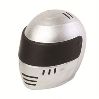 Motorcycle Helmet Shaped Stress Ball w/Logo