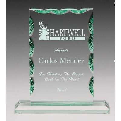 Corporate Keystone Glass Award, 7 1/2"H