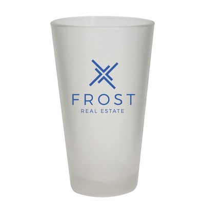 16 Oz. Frosted Pint Glass - USA