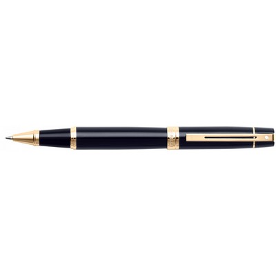 Sheaffer 300 Glossy Black with Gold Tone Trim Rollerball