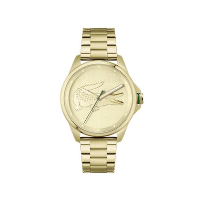 Lacoste™ Le Croc Gents Ionic Thin Gold Plated Watch w/Champagne Dial