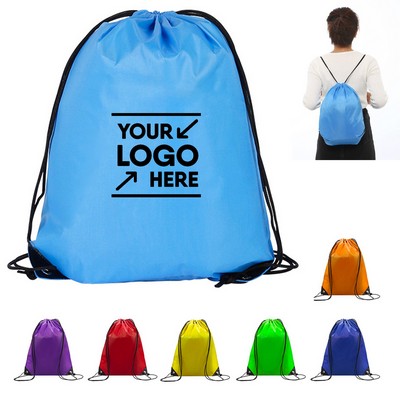 210D Polyester Easy Carry Drawstring Cinch Bag