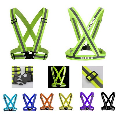 High Visibility Vest Adjustable Straps