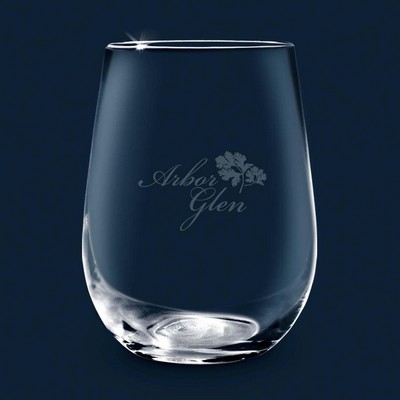 17 Oz. Stemless Wine Glass - Etched