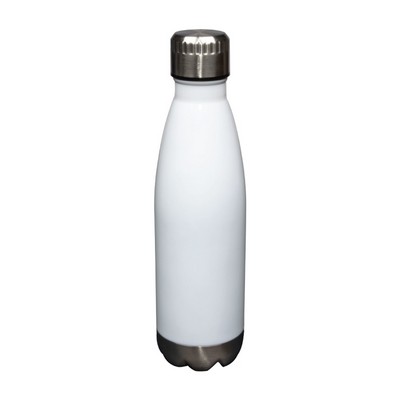 17 oz. White Stainless Steel Glacier Bottle