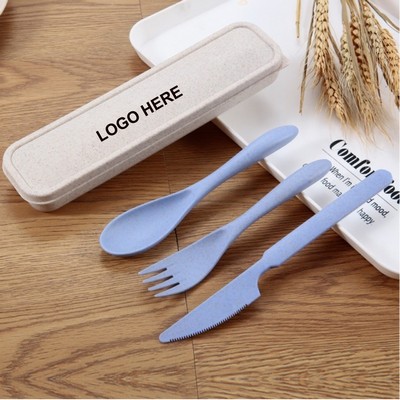 Wheat Straw 3 Piece Utensil Set