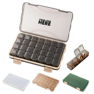 28-Compartment Monthly Medicine Organizer