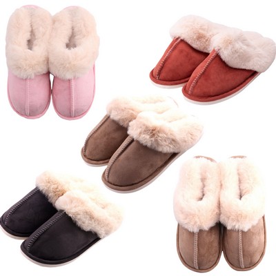 Womens Slipper Memory Foam Fluffy Soft Warm