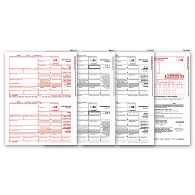 1099-MISC Income Laser Forms Set, 4-Part