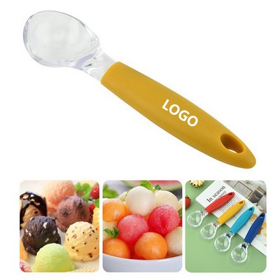 Multicolored Silicone Serving Ice Cream Spoons