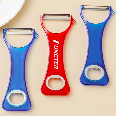 2 in 1 Peeler with Bottle Opener Sharp Blade Kitchen Tool Fruit Peeler Vegetable Peeler