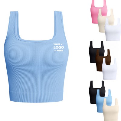 Women's Ribbed Seamless Tank Tops