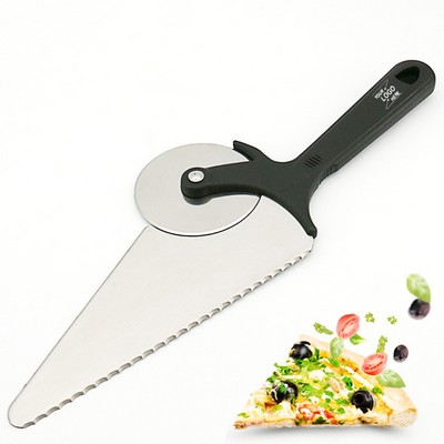 Dual Function Pizza Cutter and Cake Server