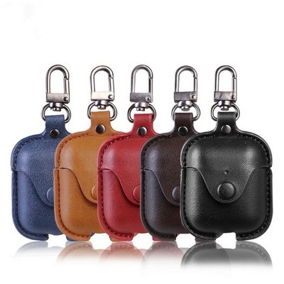 Premium PU Leather Earphone Case