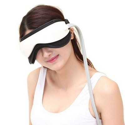 Rechargeable Eye Massager w/Heat, Air Compression & Bluetooth Music