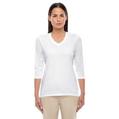 Devon & Jones Ladies' Perfect Fit™ Bracelet-Length V-Neck Top