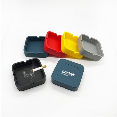 Square Silicone Ashtray