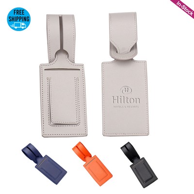 Premium Vegan Leather Luggage Tag for Suitcase