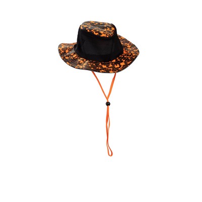 Camo Recreational Safety Ranger Hat-Orange