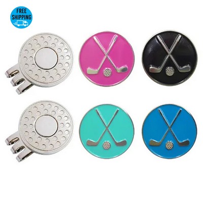 Golf Ball Markers with Hat Clips