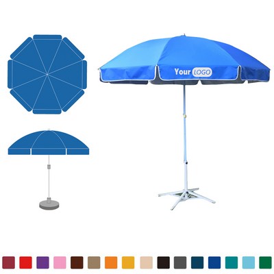 Double Outdoor Sun Umbrella Advertising Beach Summer Sunshade Large Tool