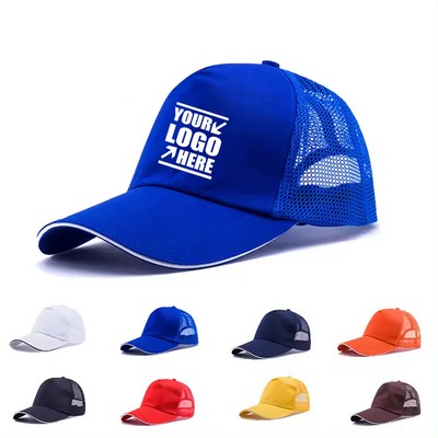 Polyester Cotton Back Trucker Cap