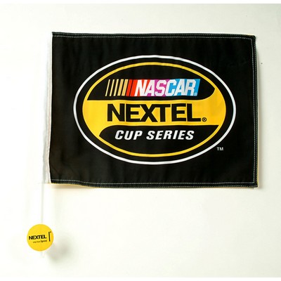 100% Polyester Car Flag (12"x16"/ 1 Side) with full color imprint