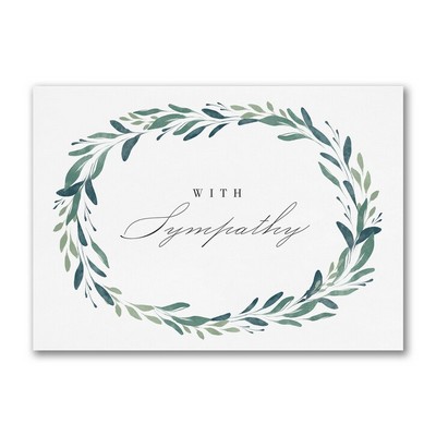 Greenery Remembrance Sympathy Card