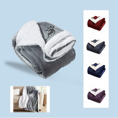 Cozy Dual-Sided Fleece Throw