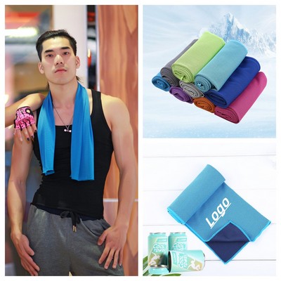 Soft Breathable Chilly Towel Ice Microfiber Towel Neck Cool Towel