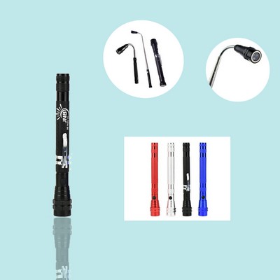 Extendable LED Flashlight Portable Magnetic