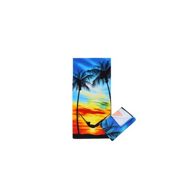 Microfiber Velour Beach Towel