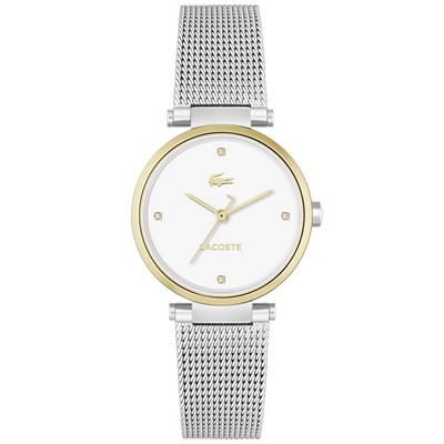 Lacoste™ Ladies Orba Watch w/Gold Ip Case & Stainless Steel Mesh Bracelet