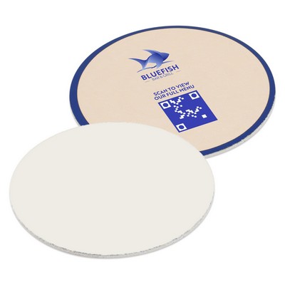 4.5" Pulpboard Circle Coaster (Full Color on 1 Side)