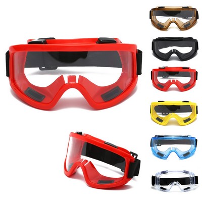 Anti-fog Enclosed Splash-proof Clear Goggles