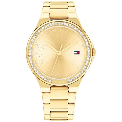 Tommy Hilfiger® Ladies' Light Gold Watch w/Crystals