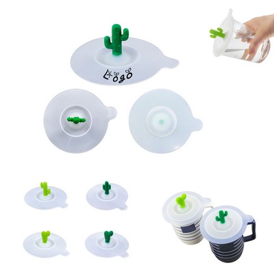 Cactus Sealed Silicone Mug Lid