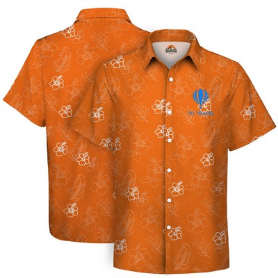 Custom Dye Sublimation Hawaiian Shirt-120gsm Customized (Ocean)