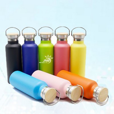 20 Oz Bamboo Lid Vacuum Insulated Bottle