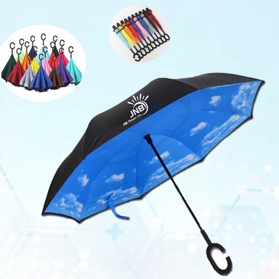 Windproof Waterproof Stick Umbrella