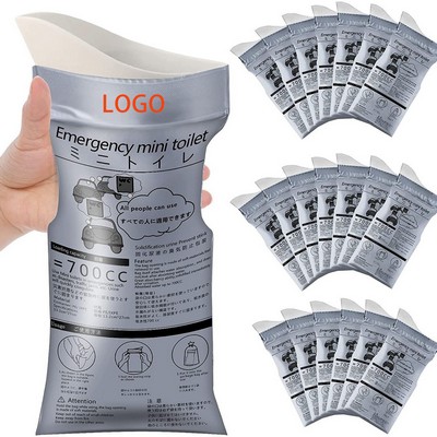 4 Pack Portable Camping Disposable Emergency Urinal Bag