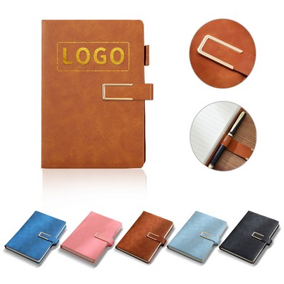 Conference Mintues Notebook With Interlocking Pen Closure