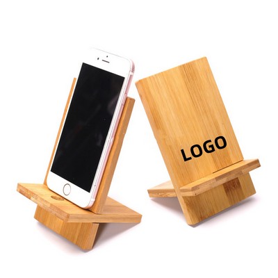 Bamboo Cell Phone Stand