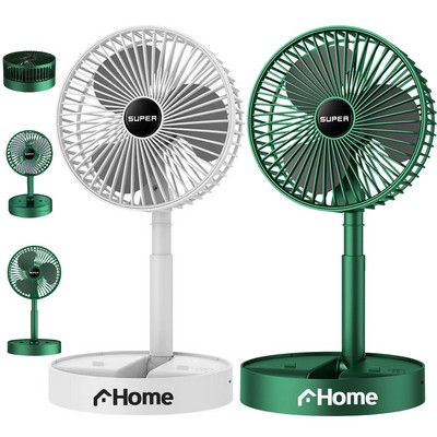 Rechargeable Foldable Desk Fan