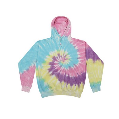 Colortone Tie Dye Pullover Fleece Hood