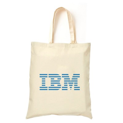 6 Oz. Screen Printed Cotton Canvas Tote Bag