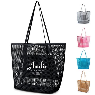 23L Mesh Beach Tote Bag