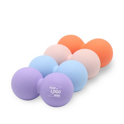 Silicone Double Muscle Massage Peanut Yoga Ball