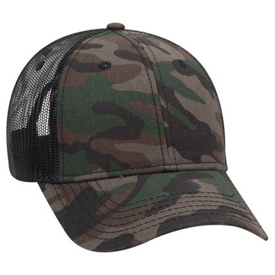 Otto Camouflage Low Pro Cotton Cap w/Mesh Back