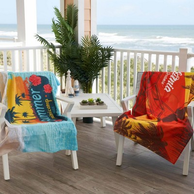 35" x 60" Sublimated EPICOLOR Deluxe Beach Towel